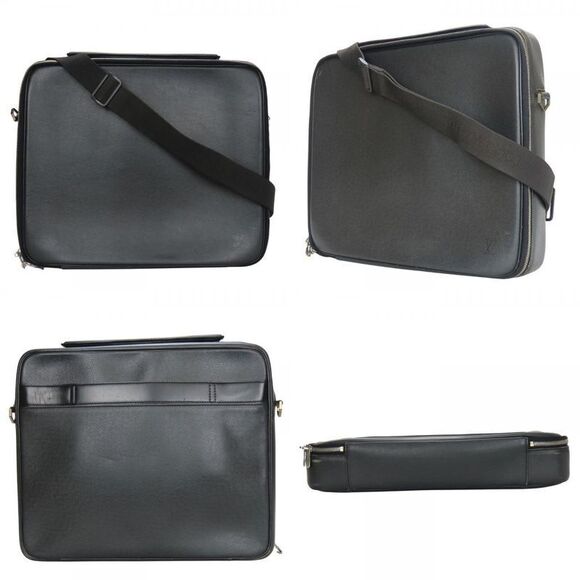 Louis Vuitton Business Bag Porte Ordinatour Odessa M30832 Taiga Ardoise 2WAY - Picture 1 of 9